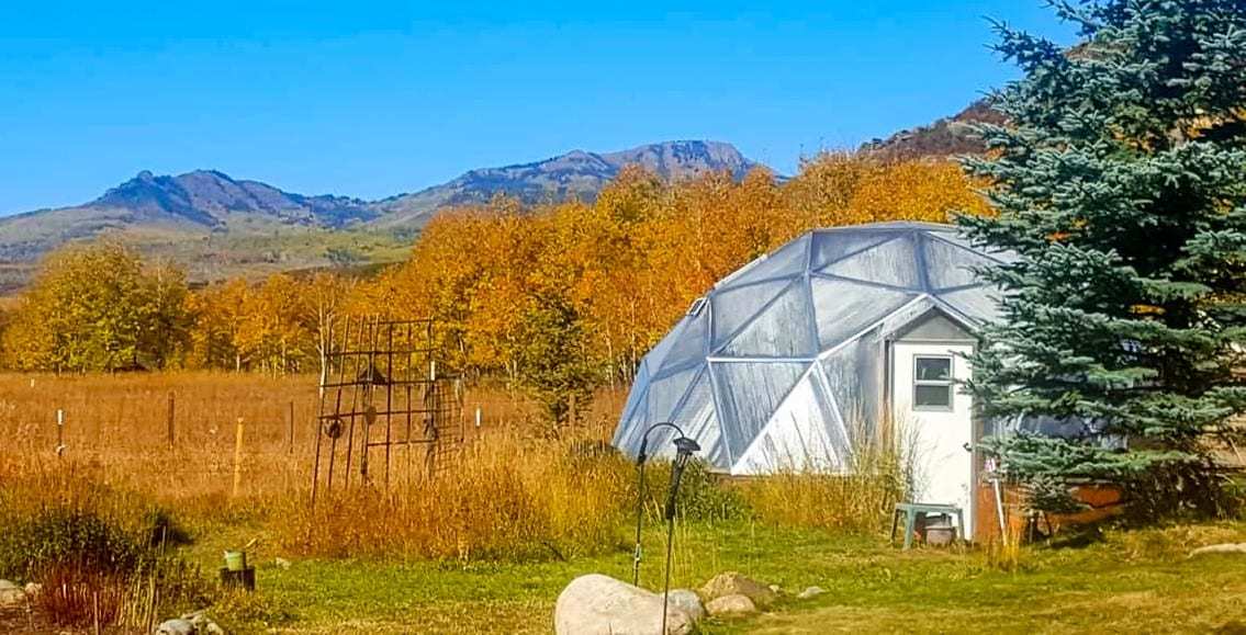33 foot Growing Dome Greenhouse in Steamboat Springs