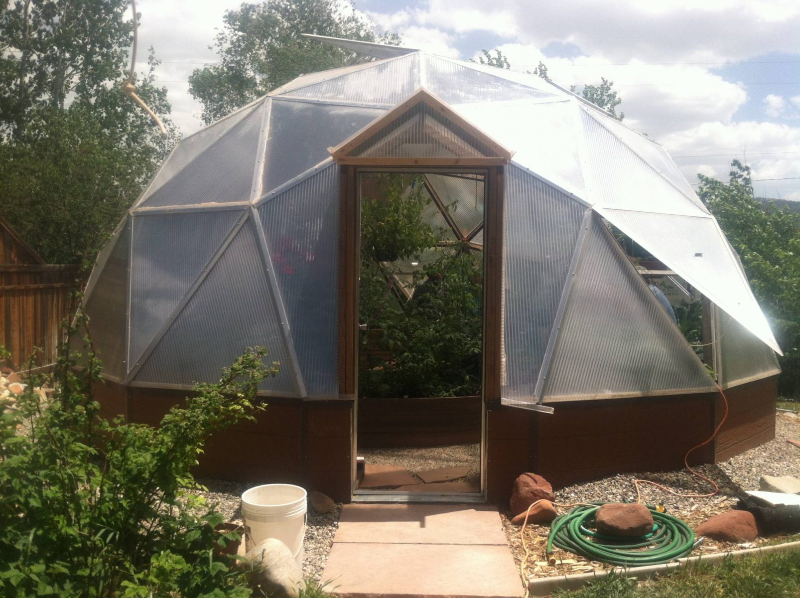 geodesic dome greenhouse in Colorado