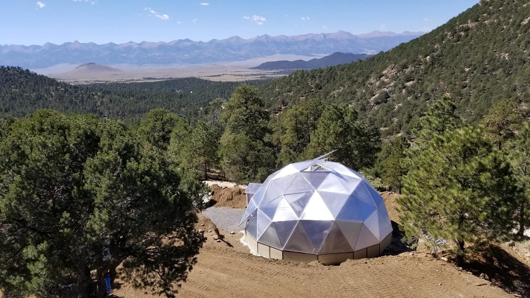 Geodesic Greenhouse in Westcliffe Colorado