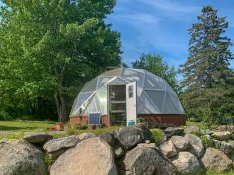 Growing Dome Greenhouse in Maine