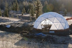 Growing Dome Greenhouse Construction in British Columbia, Canada