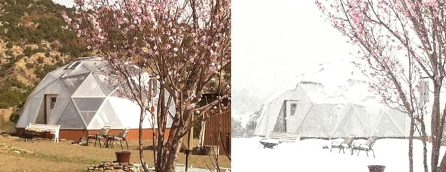 Colorado Greenhouse with Snow