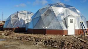 growing dome greenhouse in alaska