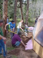 All-Weather Wood Foundation Wall Perimeter Skirt - Growing Spaces Greenhouses Foundation Wall Perimeter Skirt Insulation around Greenhouse