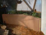 Finished Stucco Raised Bed in Garden Greenhouse