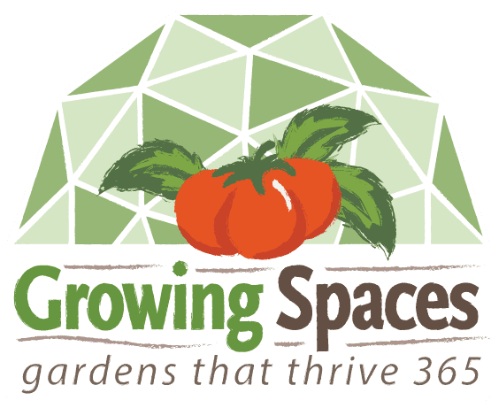 Growing Spaces logo - gardens that thrive 365