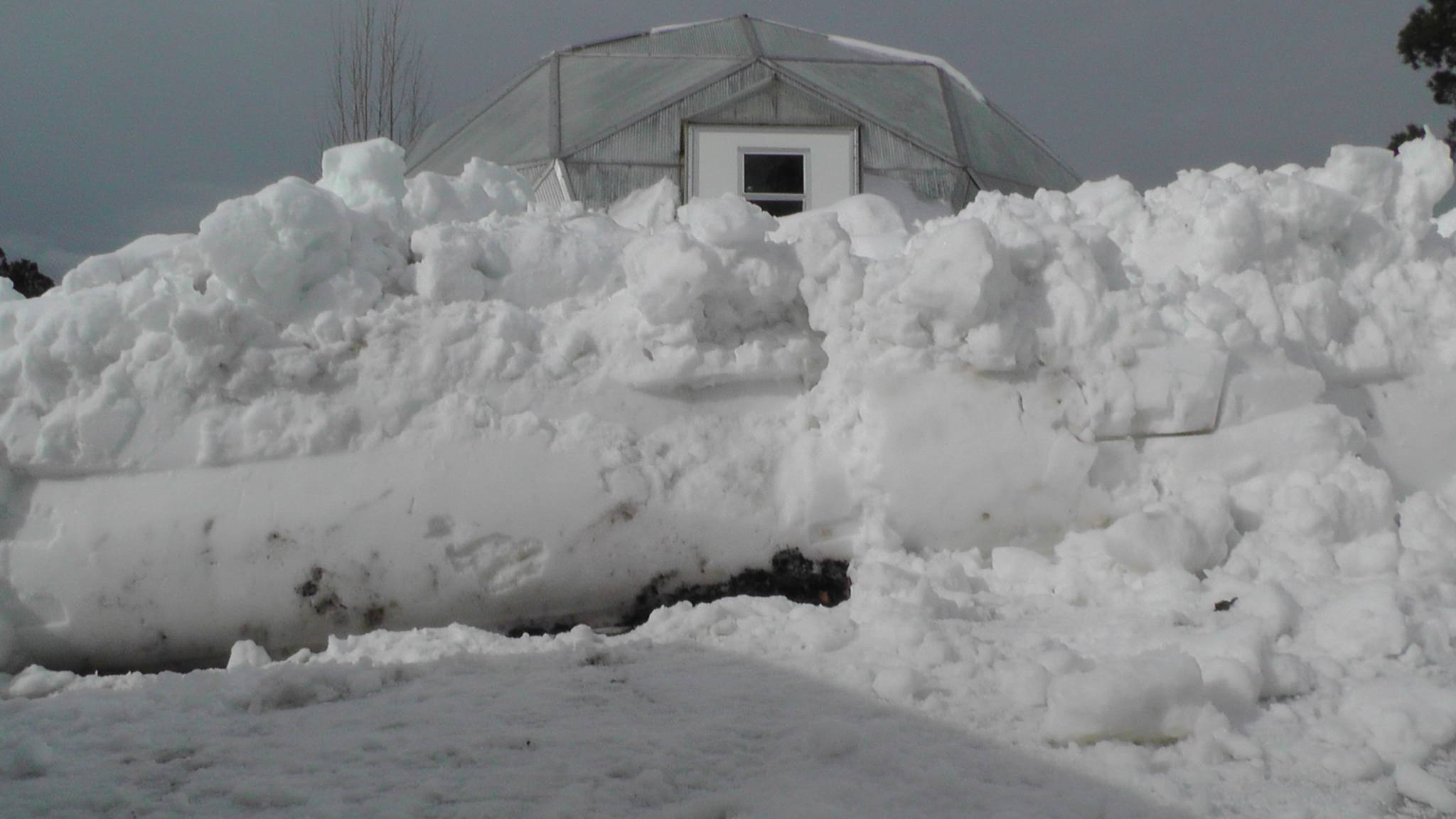 M1840013 - Growing Spaces Greenhouses gardening in the snow