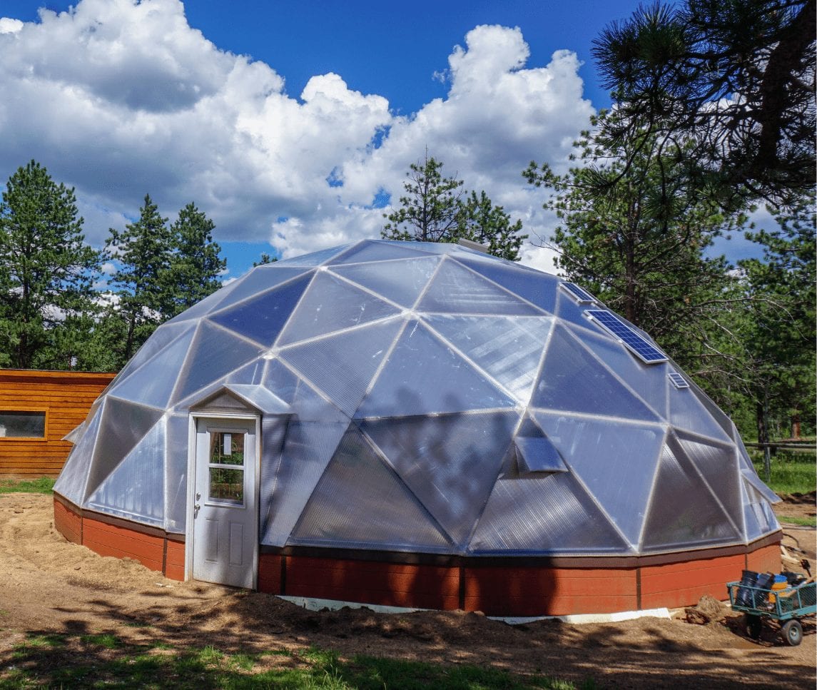 Growing Dome Geodesic Insulated Greenhouse 42'