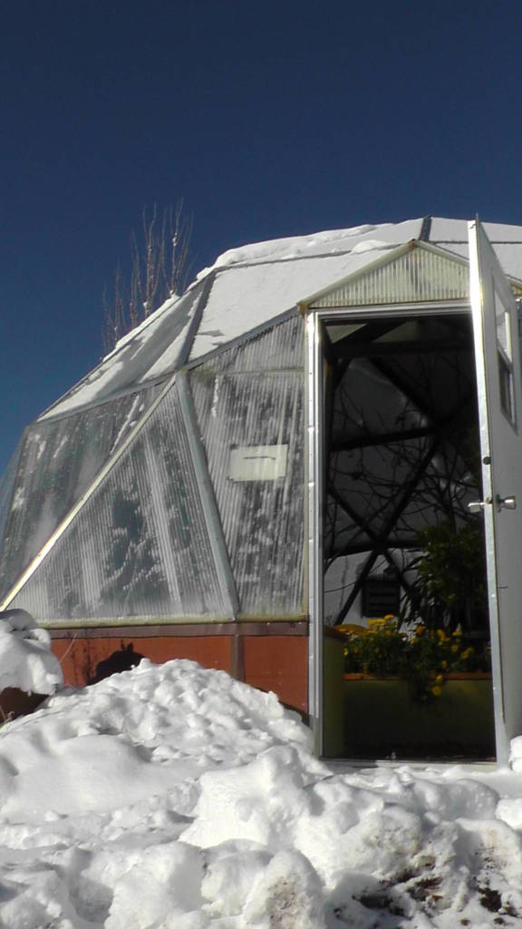 Snowy Insulated Foundation Wall - Growing Spaces Greenhouses Greenhouse Foundation Wall In the Winter