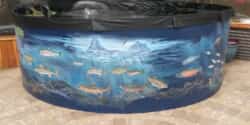 Greenhouse Thermal Mass Pond - Growing Spaces Greenhouses Greenhouse Pond Painted by Artist