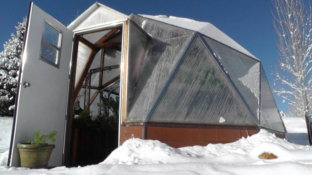 Passive Solar Greenhouse Growing All Year Long