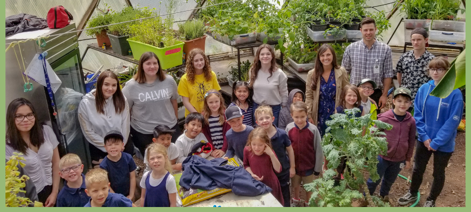 Header Image (4) - Growing Spaces Greenhouses Students in Canadian School Geodome Greenhouse