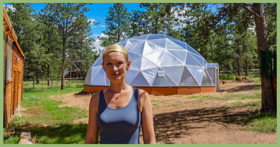 Lena James - Growing Spaces Greenhouses Lena James at her restaurant greenhouse