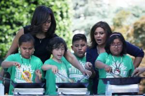 Michelle Obama Montezuma Farm to School