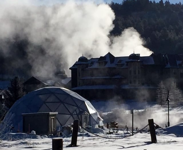 42 foot Growing Dome Geothermal Greenhouse in Pagosa Springs