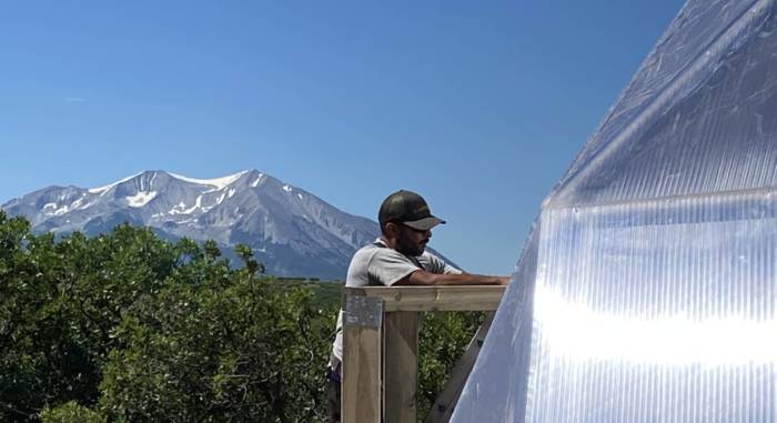Install in Carbondale - Growing Spaces Greenhouses Solar Greenhouse Installation