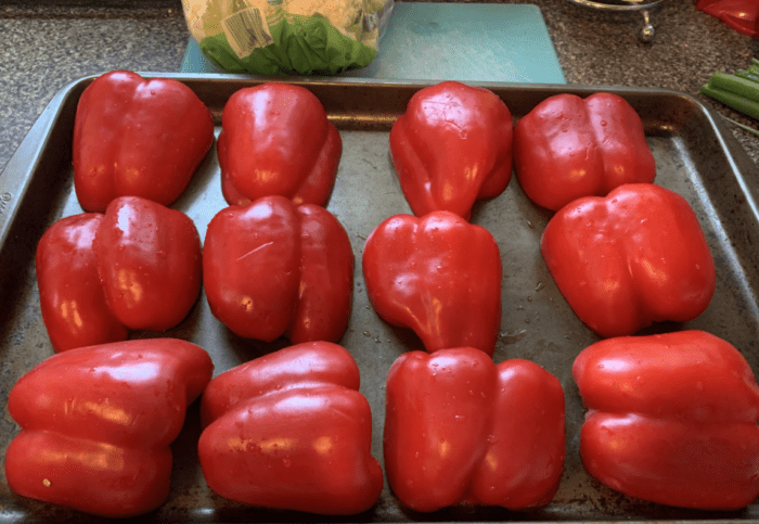 roasting red peppers for cold soup recipe 