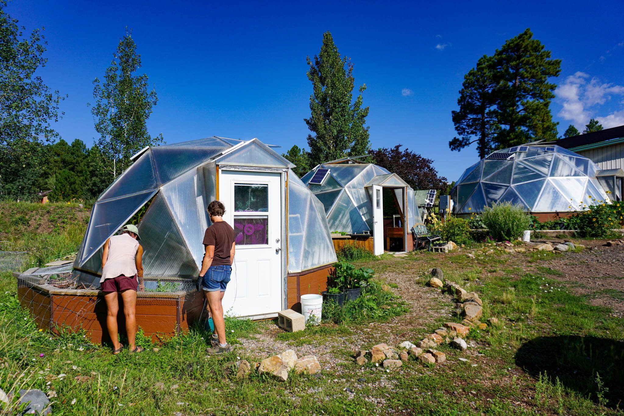 Our Growing Domes are featured at Growing Spaces headquarters in Pagosa Springs