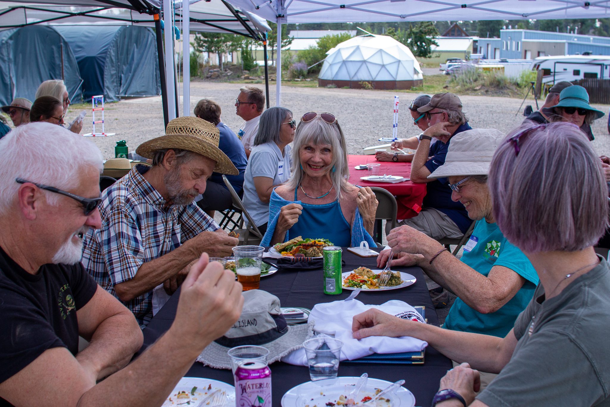 Happy Grower Community Enjoying lunch