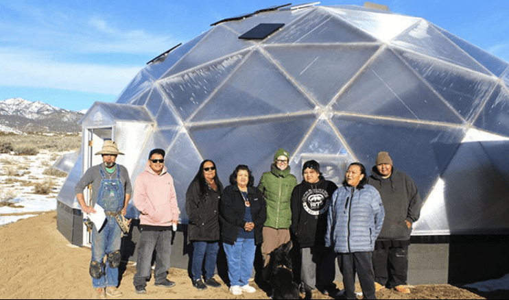 Growing Dome Greenhouse at the Ute Mountain Senior Center