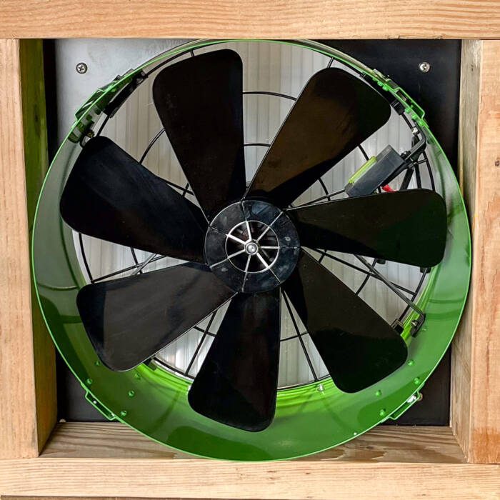 Hybrid Solar Electric Greenhouse Fan