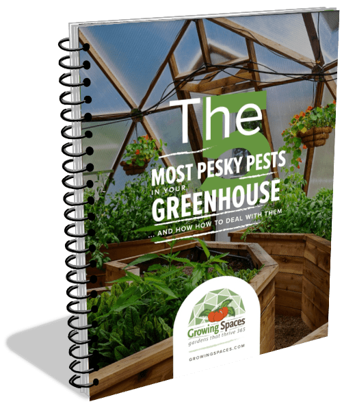 5 Pesky Pests Cover Image - Growing Spaces Greenhouses The Top 5 Greenhouse Pest Cover Image For the PDF Download Booklet