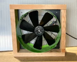 14" QuietCool Hybrid greenhouse fan